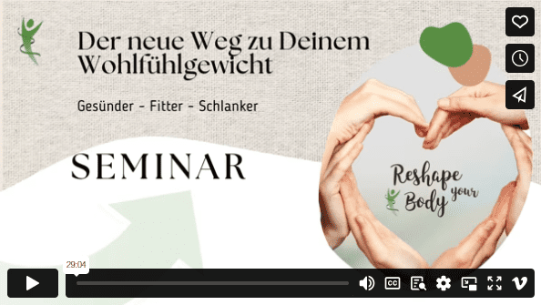 Bild von dem deutschen Reshape your Body Onlineseminar Video Vorschaubild
